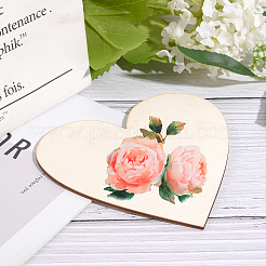 Unfinished Wood Heart Cutout Shape&nbsp;WOOD-WH0101-37E