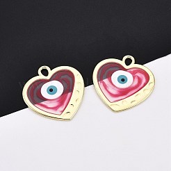 Alloy Enamel Pendants&nbsp;ENAM-F143-12-G