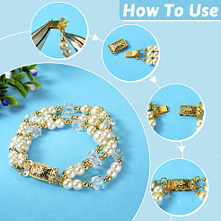 8Pcs 8 Styles 304 Stainless Steel Box Clasps&nbsp;STAS-TA0002-60
