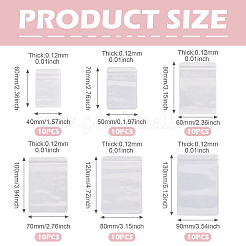 60Pcs 6 Styles Rectangle PVC Resealable Packaging Bags&nbsp;OPP-TADJ0001-01