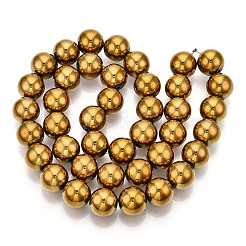 Non-magnetic Synthetic Hematite Beads Strands&nbsp;G-S096-10mm-2