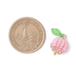 Glass Seed Beaded Berry Fruit Pendants&nbsp;PALLOY-MZ00729-02