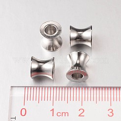 Tarnish Resistant 304 Stainless Steel European Large Hole Beads&nbsp;OPDL-E005-15P