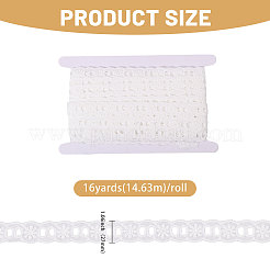 Flower Pattern Cotton Embroidery Lace Ribbon&nbsp;OCOR-CA0001-38A