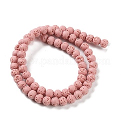 Synthetic Lava Rock Dyed Beads Strands&nbsp;G-H311-08A-08
