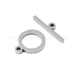 Non-Tarnish 304 Stainless Steel Toggle Clasps&nbsp;STAS-N095-139