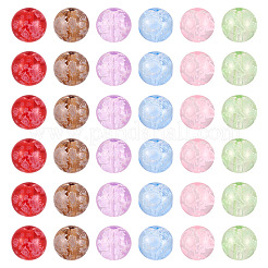 180Pcs 6 Colors Handmade Transparent Lampwork Beads&nbsp;LAMP-TA0002-82