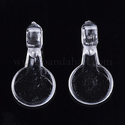 Transparent AS Plastic Pendant Blanks&nbsp;FIND-T064-010
