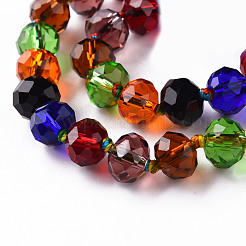 Transparent Glass Beads Strands&nbsp;GLAA-T025-01A