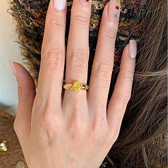 Brass with Cubic Zirconia Finger Rings for Women&nbsp;FS-WG7ACD5-01