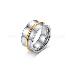 304 Stainless Steel Wide Band Finger Rings&nbsp;WG759FC-01