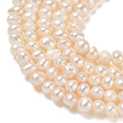 Natural Cultured Freshwater Pearl Beads Strands&nbsp;PA-CBAC463-19