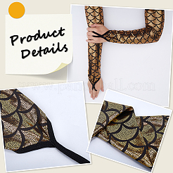 Polyester Fish Scale Gloves&nbsp;AJEW-WH20006-222D