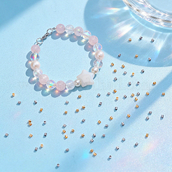 300Pcs 2 Colors 201 Stainless Steel Crimp Beads&nbsp;STAS-UN0064-93