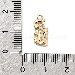 Brass Pave Clear Cubic Zirconia Pendants&nbsp;ZIRC-L106-02G-03