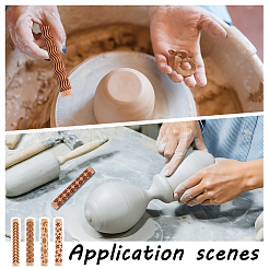 6Pcs 6 Styles Wooden Rolling Pin&nbsp;BAKE-HY0001-01B