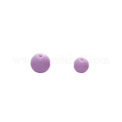 50Pcs Frosted Opaque Acrylic Beads&nbsp;PW-WGEDD3D-01