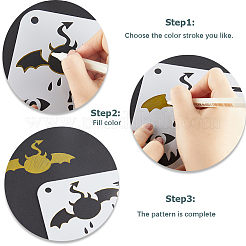 24Pcs 24 Styles PET Plastic Hollow Out Drawing Painting Stencils Templates&nbsp;DIY-WH0409-25