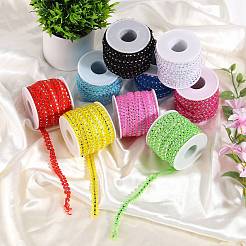 75M 3 Colors Metallic Yarn Lace Ribbons&nbsp;OCOR-SZ0002-08B