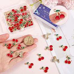 60Pcs Alloy Enamel Pendants&nbsp;ENAM-SC0005-75