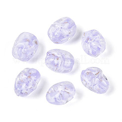 Handmade Lampwork & Glitter Powder Beads Strands&nbsp;LAMP-T023-29D