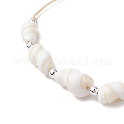 Adjustable Natural Shell Braided Beads Bracelets for Women&nbsp;BJEW-JB10978