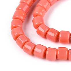 Opaque Solid Color Glass Beads Strands&nbsp;LS-GLAA-N065-4x4mm-C02