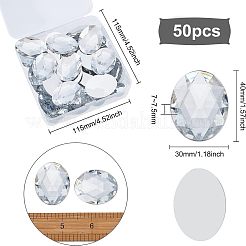 Acrylic Rhinestone Flat Back Cabochons&nbsp;GACR-FG0001-05