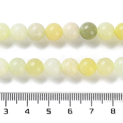 Natural New Jade Round Beads Strands&nbsp;G-O039-16-10mm-01
