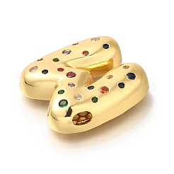 Brass Cubic Zirconia Pendants&nbsp;KK-M295-13G-M