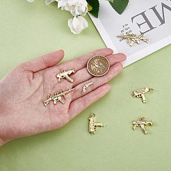 8Pcs 4 Style Brass Pendants&nbsp;KK-SZ0006-23