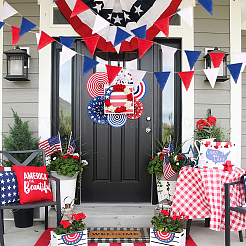 Linen & Twine Pennant Flags Banners&nbsp;DIY-WH20001-99B