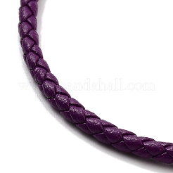 Braided Round Imitation Leather Bracelets Making&nbsp;BJEW-H610-01G-10
