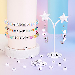 500Pcs Acrylic Horizontal Hole Letter Beads&nbsp;OACR-YS0001-03E