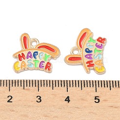 Easter Alloy Enamel Pendants&nbsp;ENAM-I055-01KCG-05