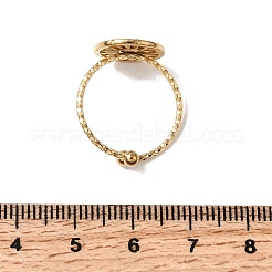 Adjustable 304 Stainless Steel Cuff Open Rings&nbsp;RJEW-H264-02G