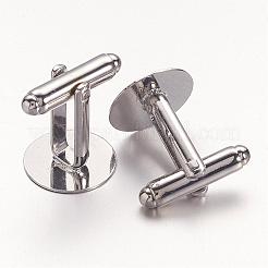 Brass Cuff Button&nbsp;X-KK-G216-P