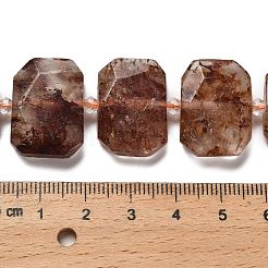 Natural Hematoid Quartz/Ferruginous Quartz Beads Strands&nbsp;G-H078-B10-01