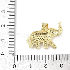 Brass Micro Pave Cubic Zirconia Pendants&nbsp;KK-D317-130G