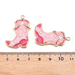 Rack Plating Alloy Enamel Pendants&nbsp;ENAM-N056-384KCG-01