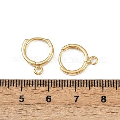Brass Hoop Earring Findings&nbsp;KK-P310-26B-G