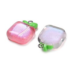 Fruit Theme Transparent Resin Pendants&nbsp;RESI-B047-08