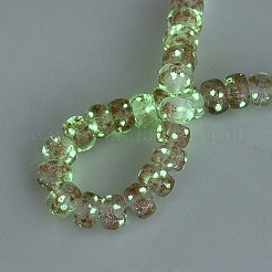 Luminous Handmade Gold Foil Glass Beads Strands&nbsp;FOIL-N029-02A-09