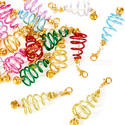 Christmas Tree Aluminum Wire & Alloy Pendant Decoration&nbsp;HJEW-TAC0053