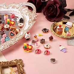 80Pcs 20 Styles Opaque Resin Pendants&nbsp;RESI-BT0001-26