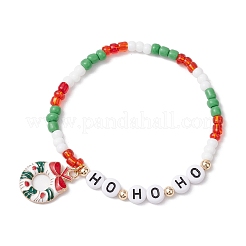 3Pcs Glass Stretch Bracelet Sets&nbsp;BJEW-MZ00106
