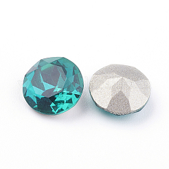 Pointed Back & Back Plated Glass Rhinestone Cabochons&nbsp;RGLA-J012-8mm-229