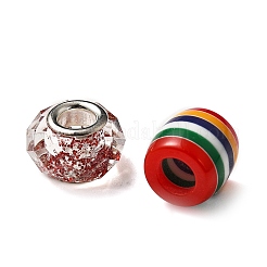 Acrylic & Resin & Polymer Clay Rhinestone European Beads&nbsp;FPDL-NB0001-05