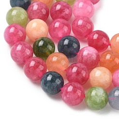 Dyed Natural Malaysia Jade Beads Strands&nbsp;G-G021-02C-26