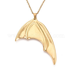 304 Stainless Steel Pendant Necklaces&nbsp;NJEW-T018-17G